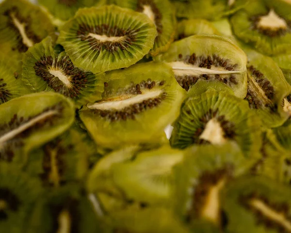 Crispy fruit chips on the table