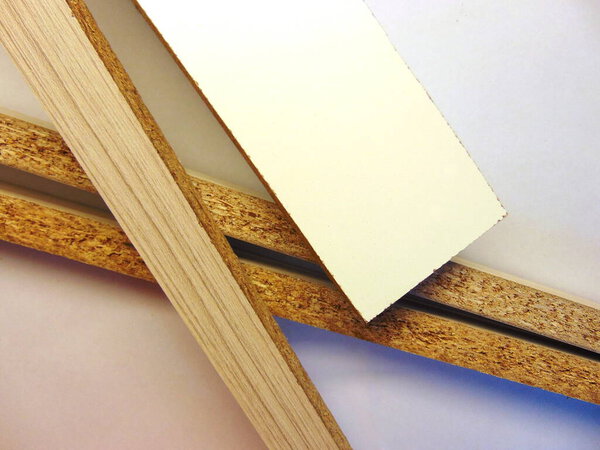 равнинные и полосатые образцы доски меламина