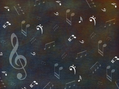 Anahtarlı ve notalı bir tablo.