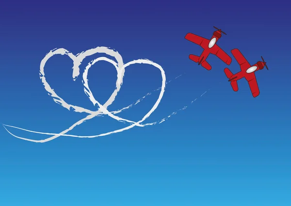 Loveplanes — Vector de stock