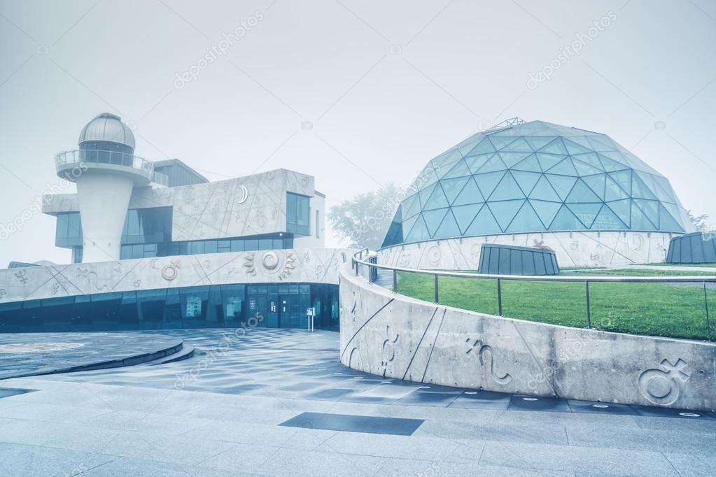 Dome festival in Valentina Tereshkova cultural center, a woman cosmonaut. The planetarium and observatory. Popular landmark
