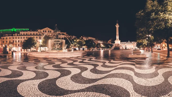 Panorama van Rossio Square — Stockfoto