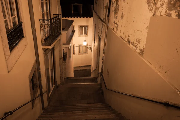 Avrupa sokak gece — Stok fotoğraf
