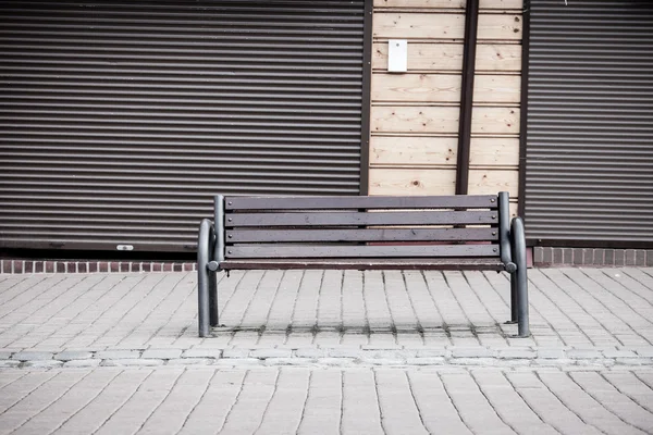 Bench at the street — Stock Photo, Image