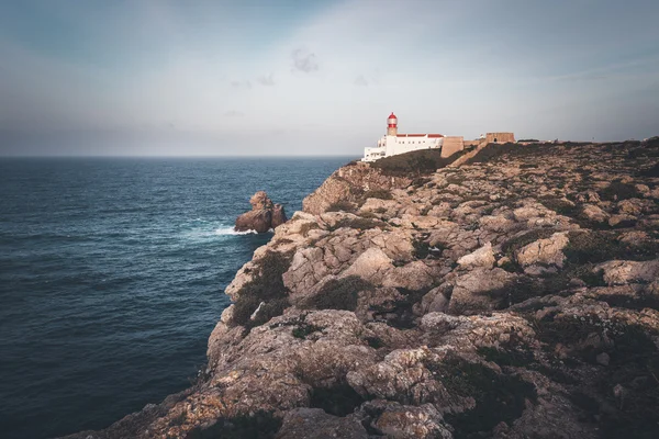 St. Vincent Burnu 'ndaki deniz feneri. — Stok fotoğraf