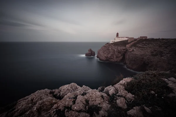 Lighthouse at Cape St. Vincent — Stock Photo, Image