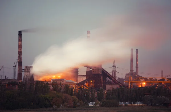 Panorama van industriële landschap — Stockfoto