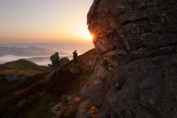 Bergzonsopgang — Stockfoto