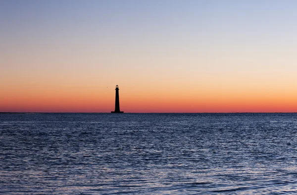 Morris Island Leuchtturm bei Sonnenaufgang — Stockfoto