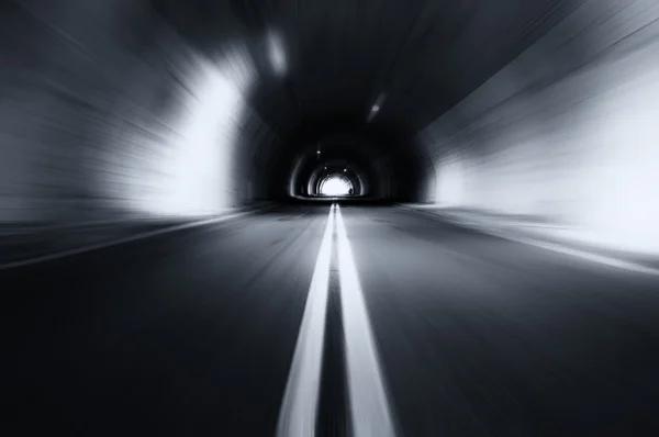 Moto blured vecchio tunnel — Foto Stock