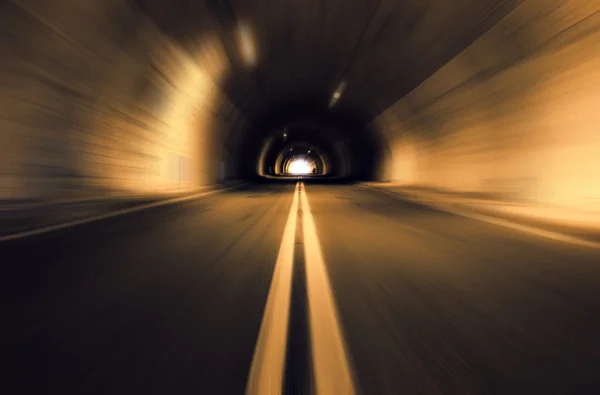 Motion blured old tunnel — Stock Photo, Image