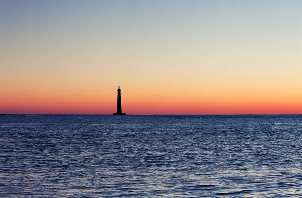 Faro di Morris Island all'alba — Foto Stock