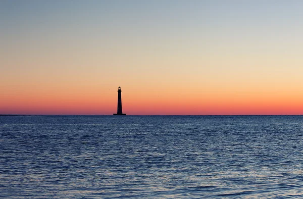 Morris adası feneri gündoğumu — Stok fotoğraf