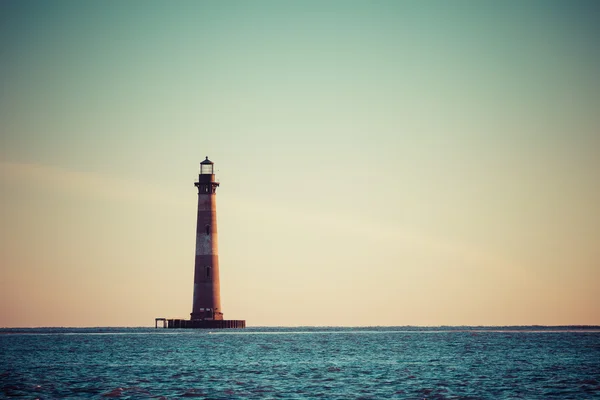 Morris Island Lighthouse at sunrise — Stock Photo, Image