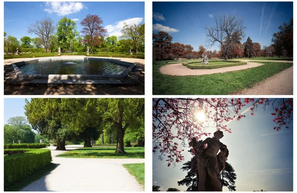 Conjunto de parque en día soleado —  Fotos de Stock