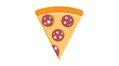 Beyaz arka planda İtalyan biberli pizza dilimi.
