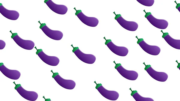 Eggplant stock naadloos patroon op lichtbruine achtergrond behang, patroon, web, blog, oppervlak, texturen, grafisch — Stockvector