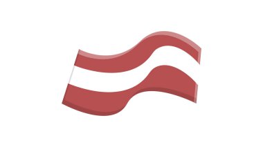 Beyaz arka planda bir parça pastırma, vektör çizimi. Bir parça kızarmış domuz eti. Domuz yağlı et. Kahvaltı yemeği. Kısa bir ısırık için pastırma. Fast food, fast food tuzlu