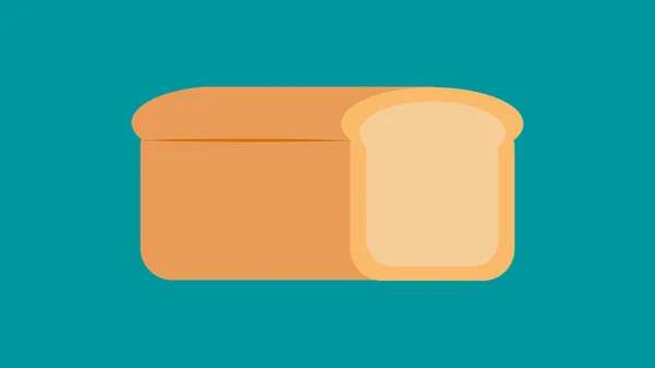 Icône vectorielle pain français. Illustration plate de pain baguette. pain sain isolé sur fond blanc. symbole de signe alimentaire traditionnel — Image vectorielle