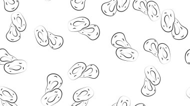 Soğan besin şablonu vektörü siyah beyaz çizgi.