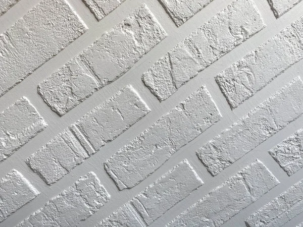 Surface Texture Homemade White Loft Style Brick Wall Brick Seams — Stock Photo, Image