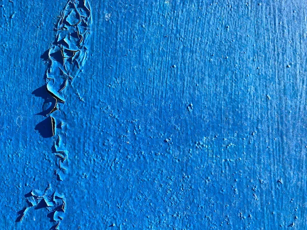 Texture Fer Métal Peint Bleu Peinture Shabby Vieux Shabby Rayé — Photo