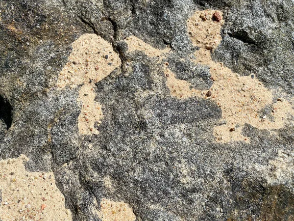 Textura Superficial Piedra Afilada Arañada Vieja Gris Natural Con Arena —  Fotos de Stock