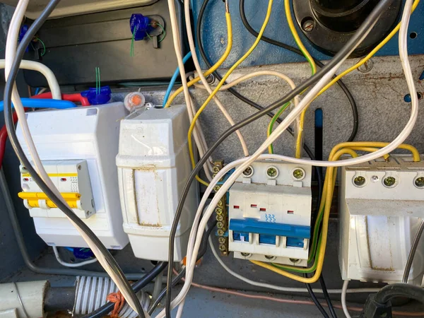 Meuble Commande Électrique Fait Maison Pour Appareils Électroniques Maison Avec — Photo