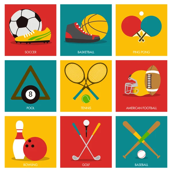 Sport pictogram in vlakke stijl — Stockvector