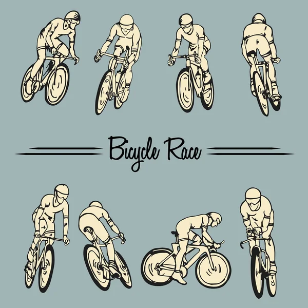 Cyklistický závod — Stockový vektor