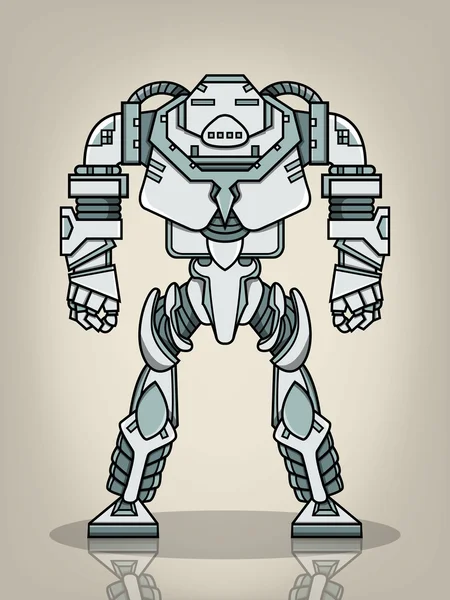 Super War Robot — Stock Vector