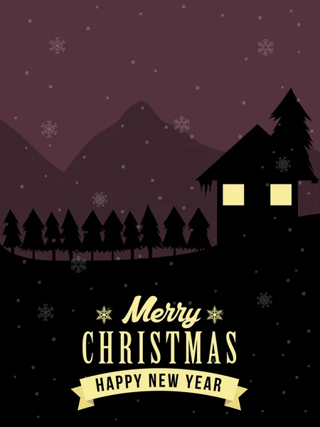 Χριστουγεννιάτικη κάρτα χαιρετισμού — Φωτογραφία Αρχείου