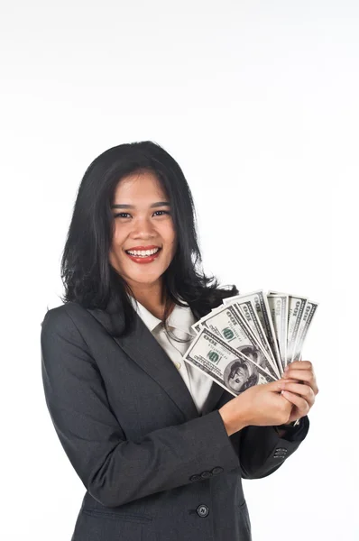 Beautiful woman withgood job and success careers — Stock Photo, Image