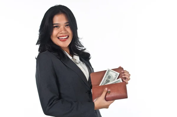 Beautiful woman withgood job and success careers — Stock Photo, Image