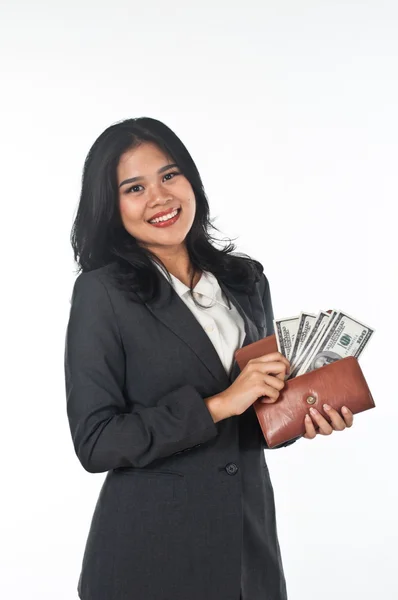 Beautiful woman withgood job and success careers — Stock Photo, Image