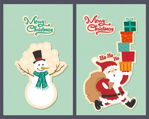 Χριστουγεννιάτικες Ευχές κάρτα σχεδιασμού — Διανυσματικό Αρχείο