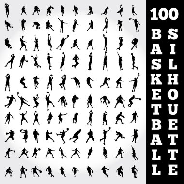 100 basketbol siluet