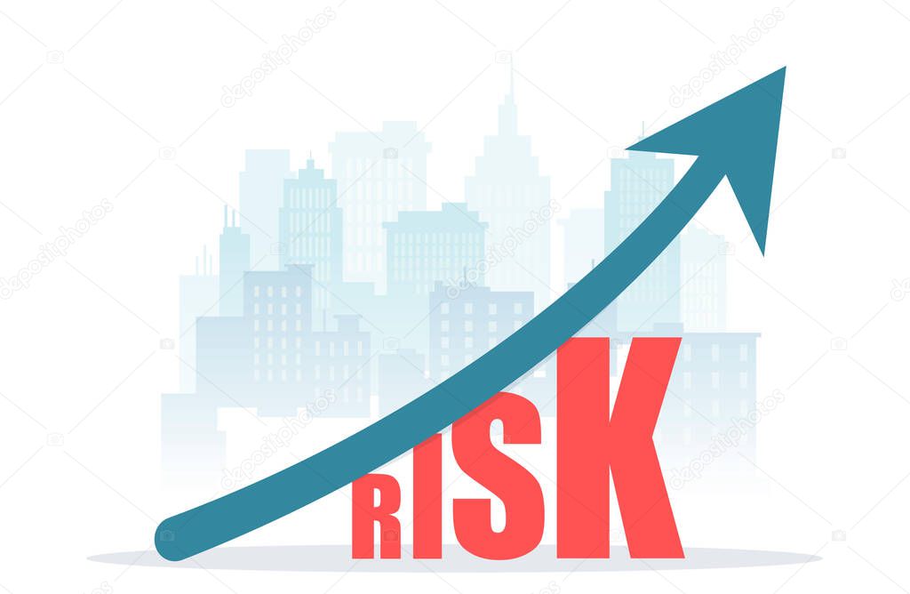 High risk and high return in real estate market investment concept