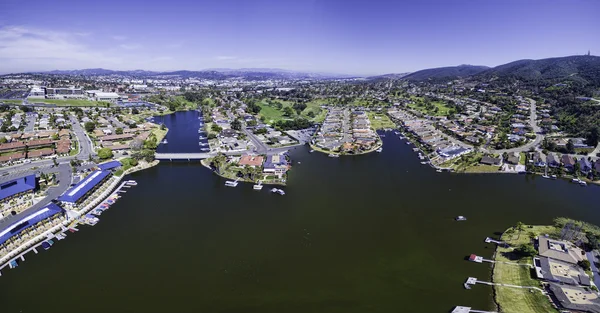 Harbor in the big city — Stock Photo, Image