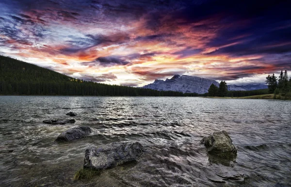 Two Jack Lake — Stock Photo, Image