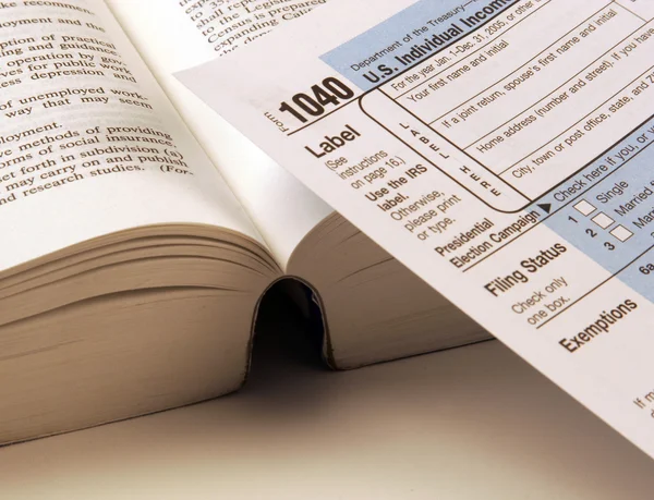 Tax forms to fill — Stock Photo, Image