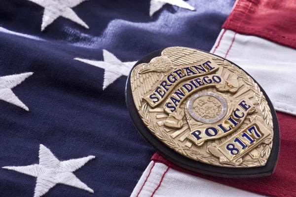 San Diego police badge — Stock Photo, Image
