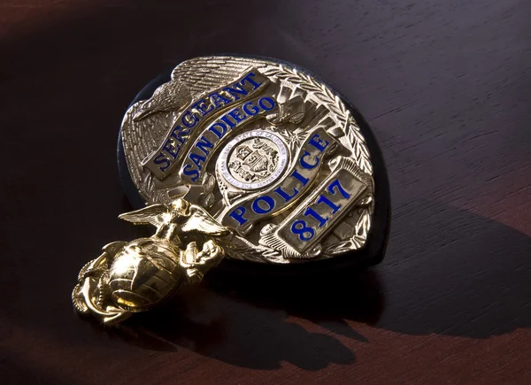 San Diego police badge — Stock Photo, Image