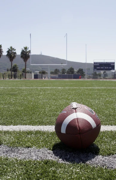 American football on field — Stock Photo, Image