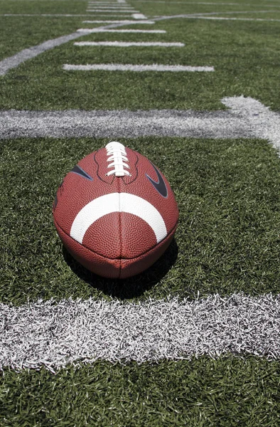 American football on field — Stock Photo, Image