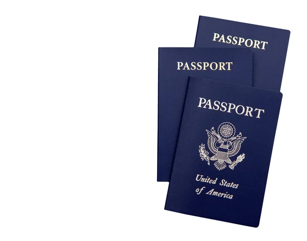 Tres pasaportes americanos —  Fotos de Stock