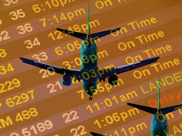 Arrival Times At An Airline Counter