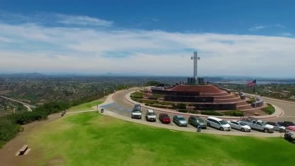 Mount Soledad húsvéti Cross — Stock videók