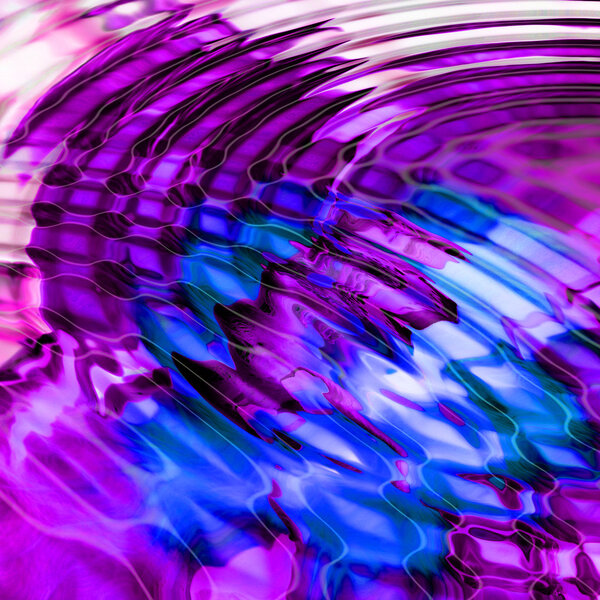 colorful ripples on water