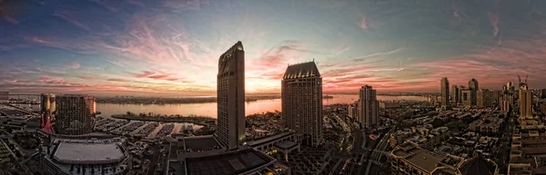 San Diego panoramatické slunce pano — Stock fotografie